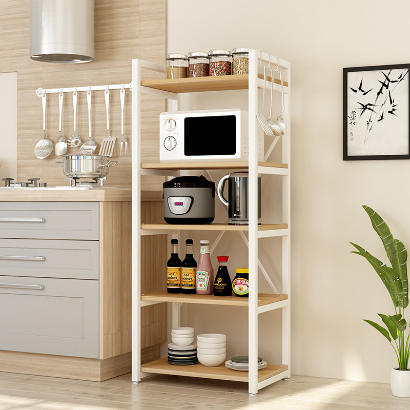 家用厨房置物架落地多层省空间烤箱调料锅架储物收纳架微波炉架子
