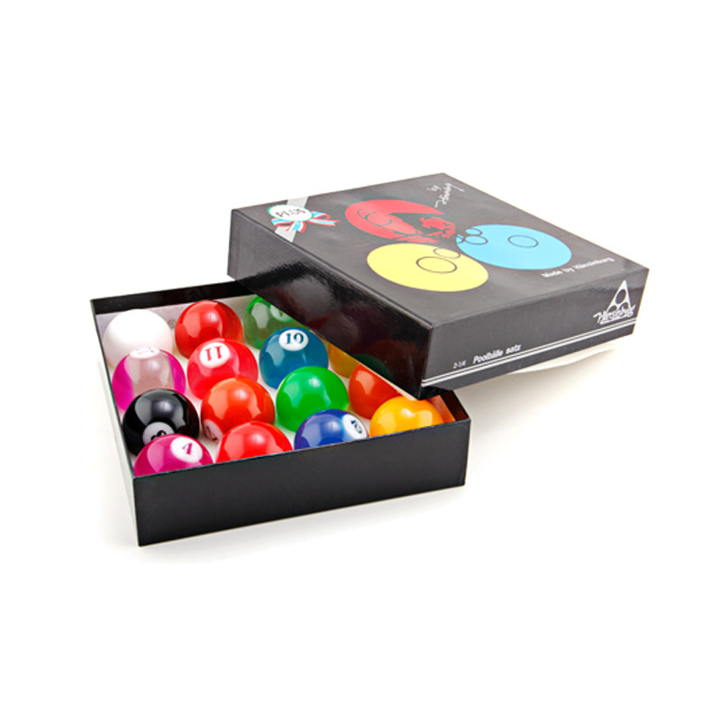 台湾果冻球水晶台球子九球黑八球子16彩黑8创新桌球子标准大号球
