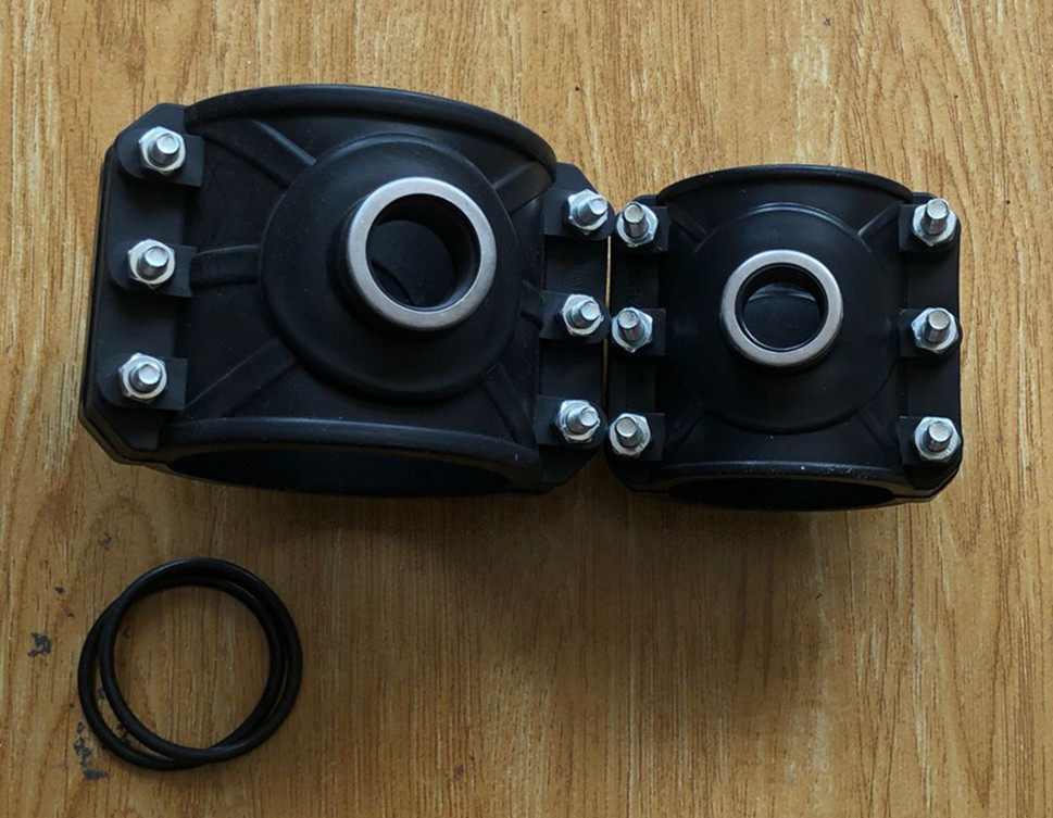 pe90管道pvc快速接口哈弗抢修补漏接头三通接头