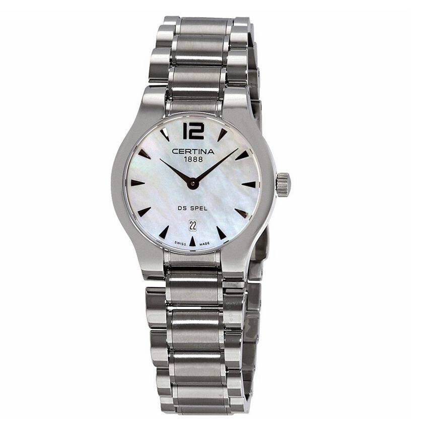 直邮代购正品certina雪铁纳珍珠石英手表c012.209.11.117.00瑞士腕表