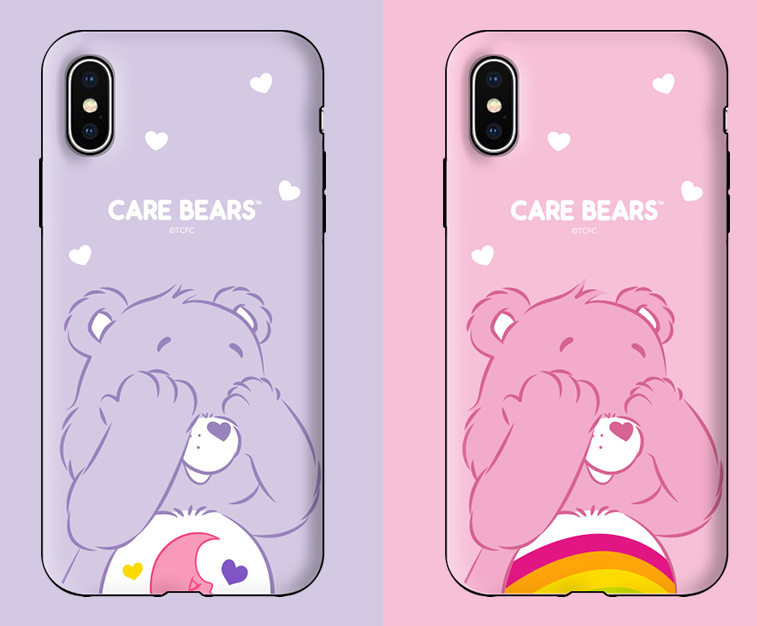 韩国carebears小熊苹果iphone11promax防摔手机壳xs全包双层壳