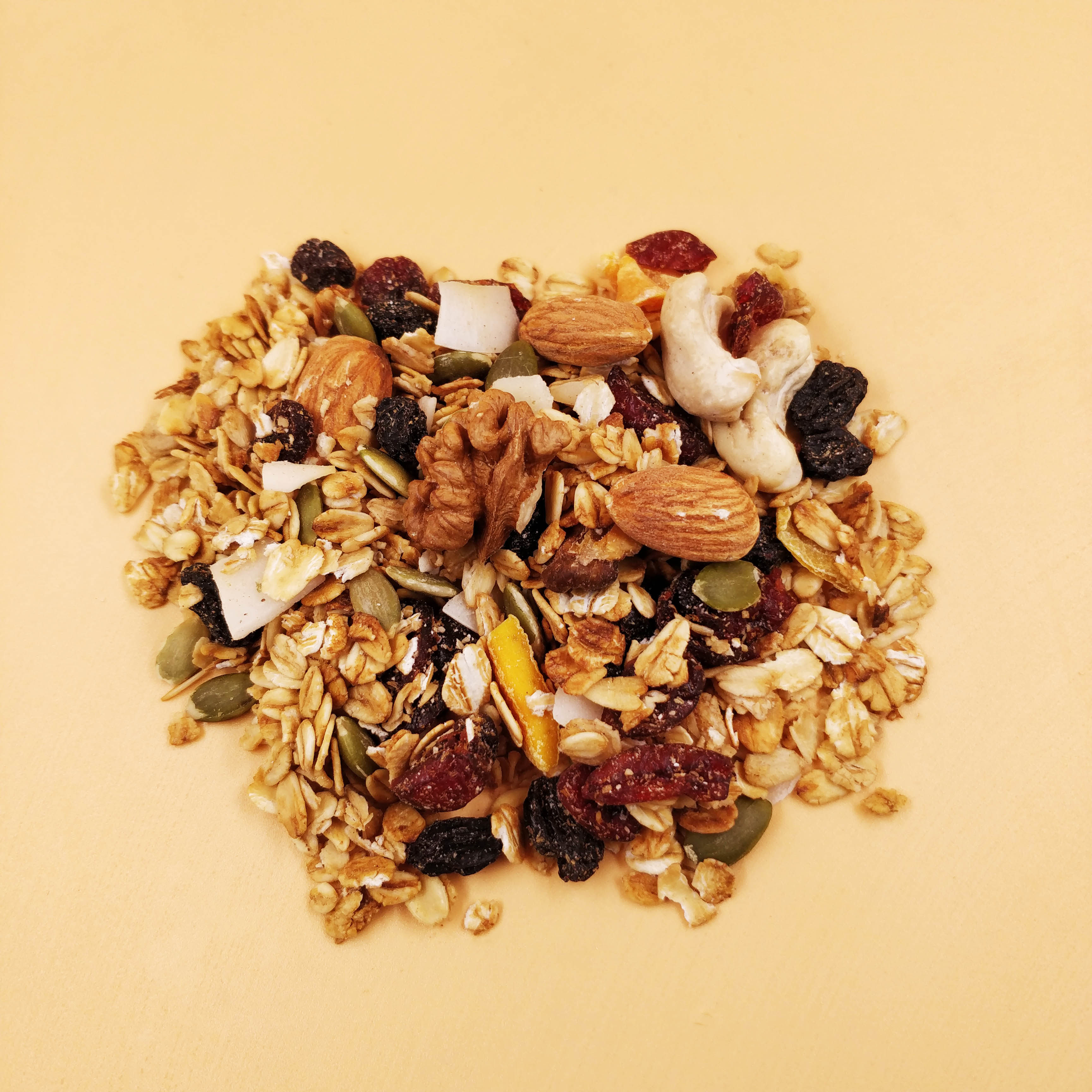 坚果燕麦片手工蔗糖酸奶干吃granola即食进口饱腹水果