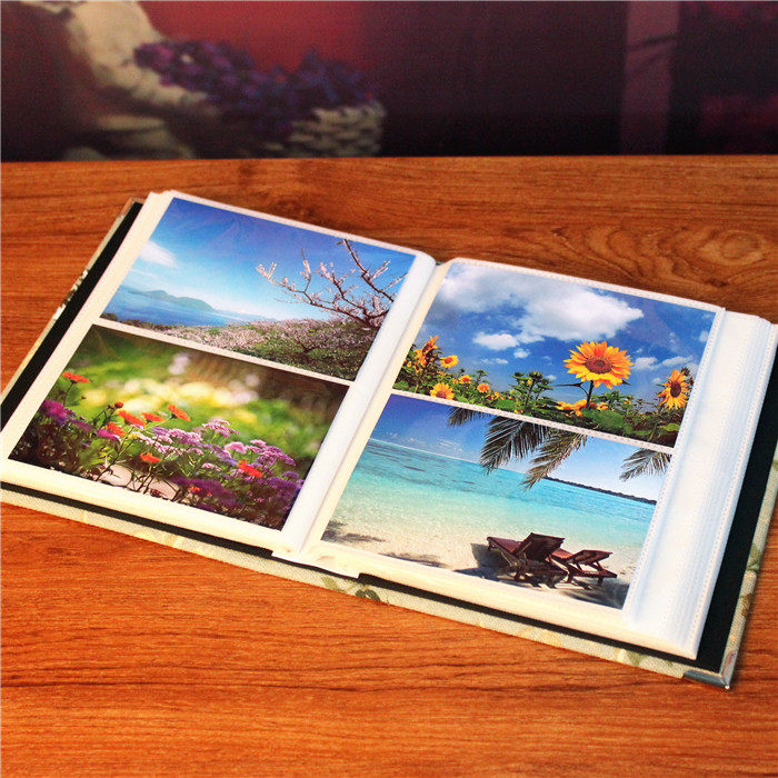 创意简约麻布相册插页插袋影集5寸6寸200张相册