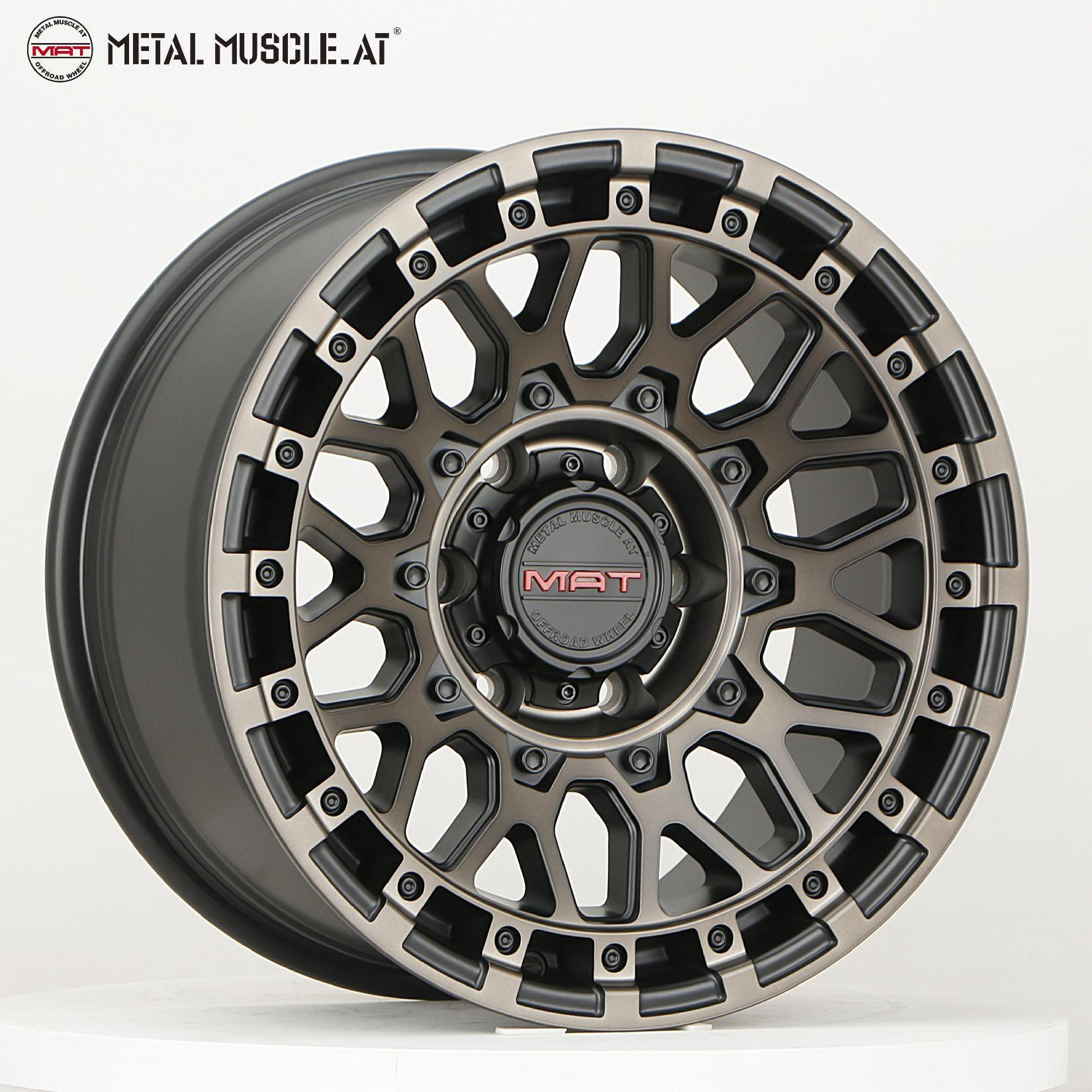 17寸mat越野改装轮毂适配h9皮卡竞技者瑞迈轮毂