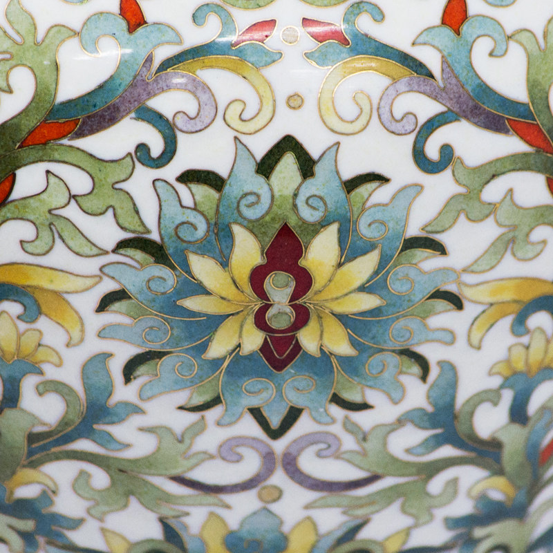 掐丝北京手工胚胎珐琅大唐风韵景泰蓝花瓶摆件景泰蓝