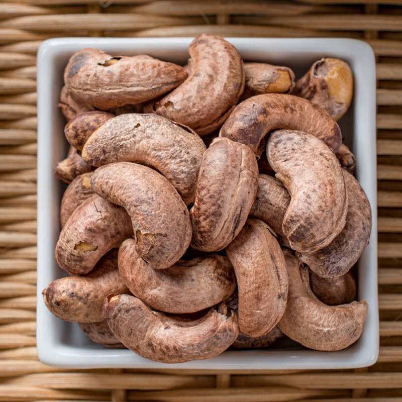 特大颗粒带皮腰果新鲜500g包邮袋装越南紫衣腰果