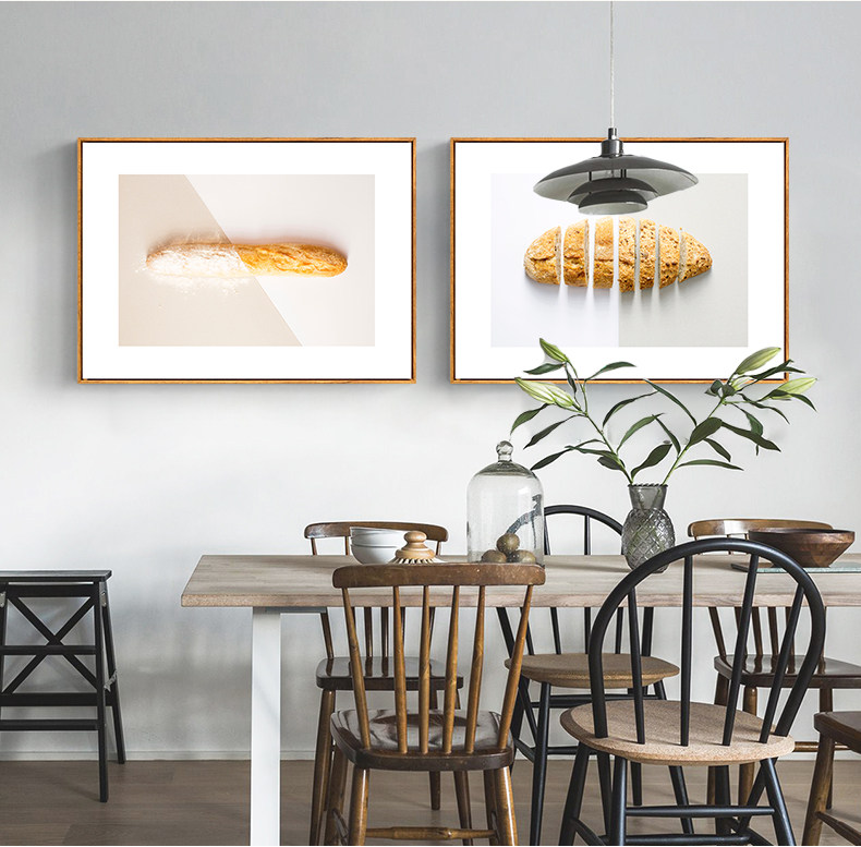 面包物语 北欧西餐厅装饰画 蛋糕房甜品店烘焙坊挂画现代文艺壁画
