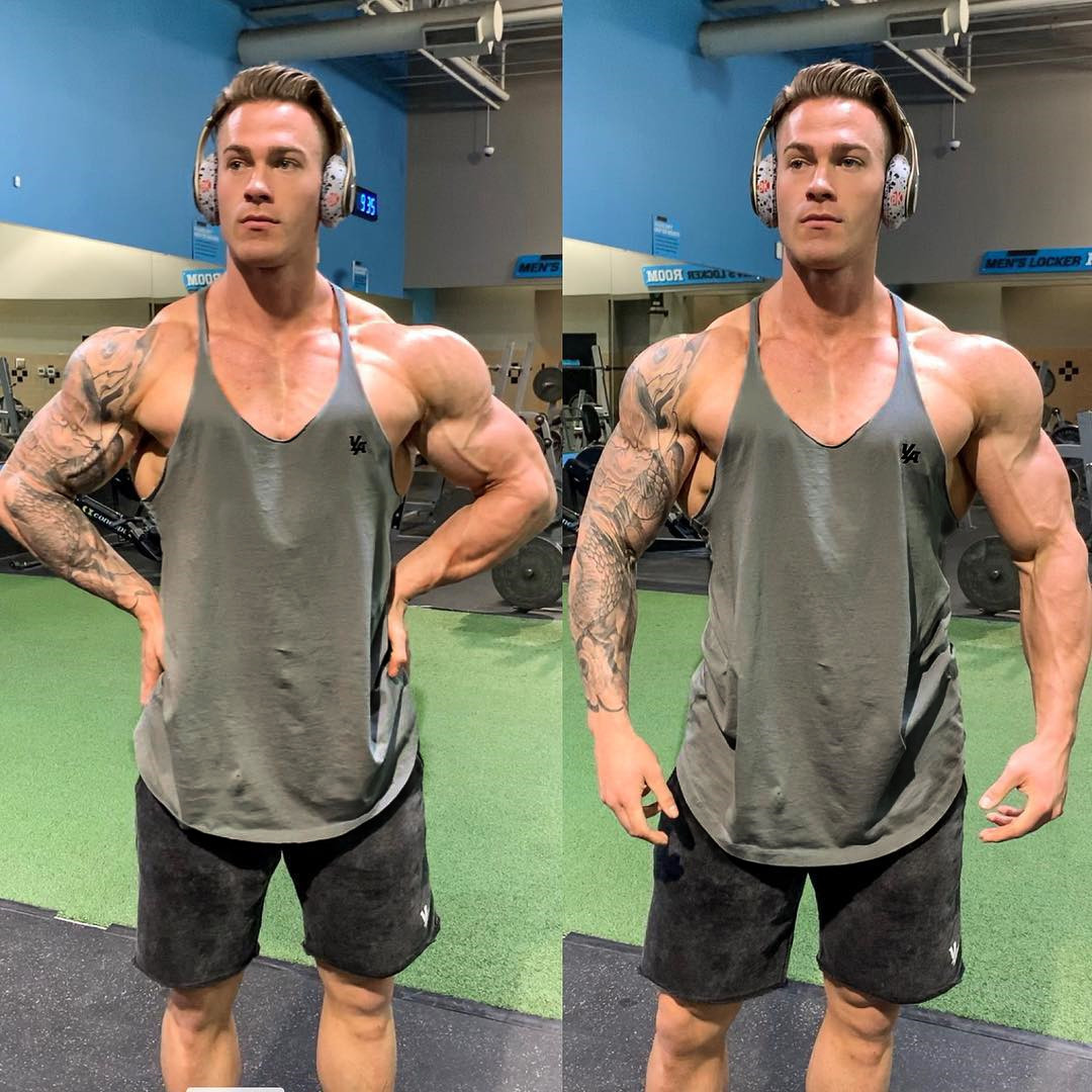 肌肉健身兄弟夏季男士运动无痕背心纯棉宽松工字吊带网红撸铁坎肩