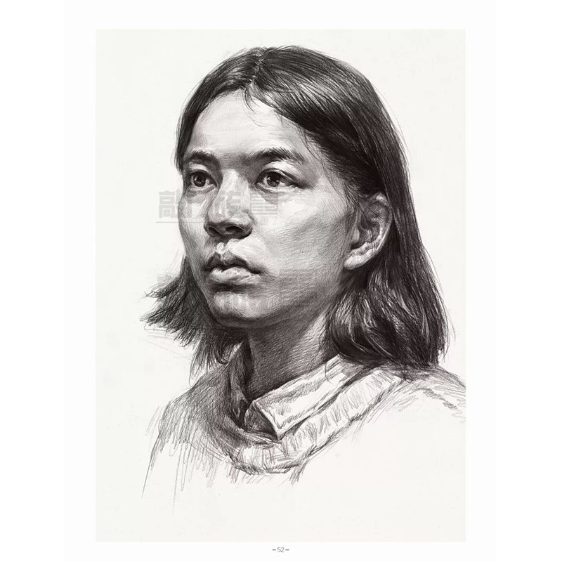 头像素描美术程央美结构明暗绘本艺术范本临摹绘画新