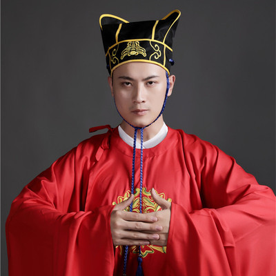 传统汉服明制大袖圆领袍刺绣状元花祭祀礼仪成人古装古代婚服男