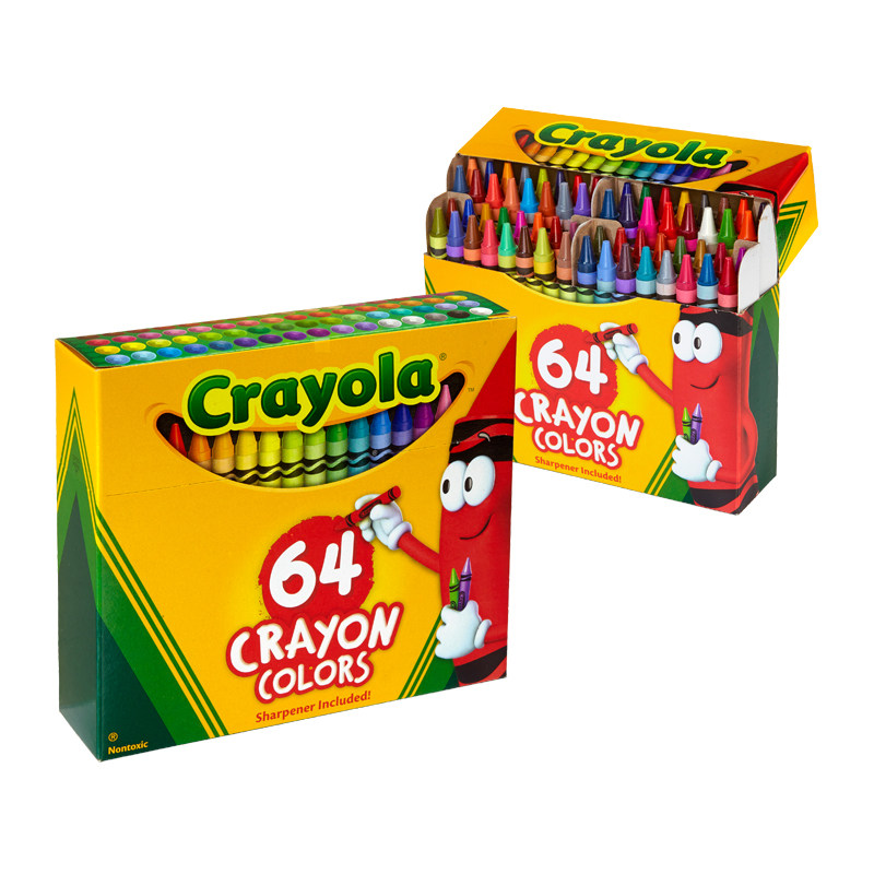 彩色蜡笔儿童涂鸦绘画益智玩具学生画笔幼儿园 绘儿乐 crayola