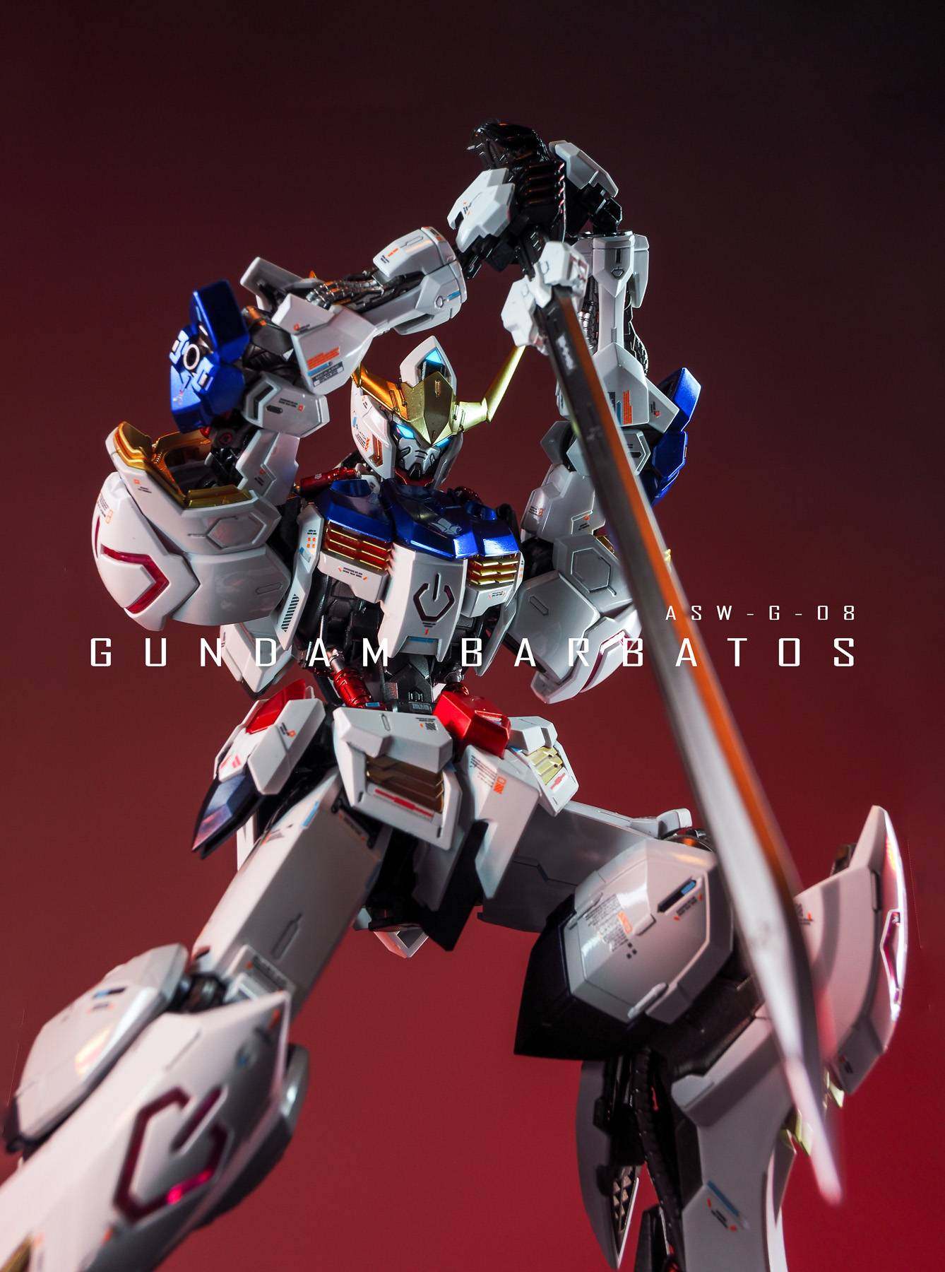 漫心工坊万代mg巴巴托斯板喷超高高精度分色国创机甲