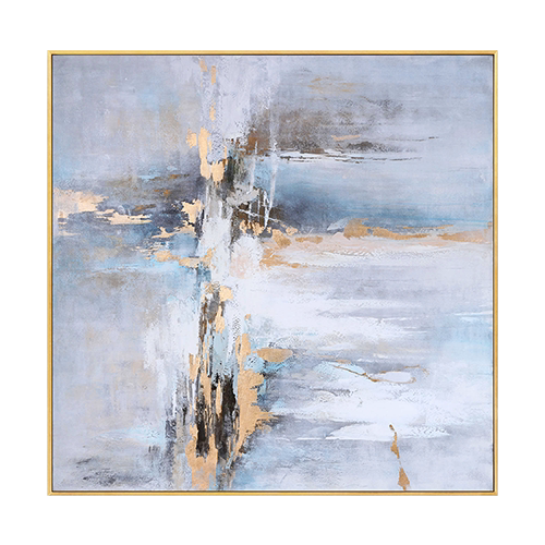 艾莎手绘油画当代美式轻奢客厅抽象装饰画玄关油画