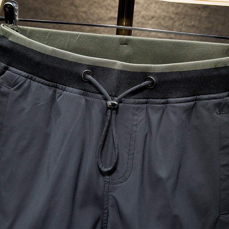 速干裤男夏季薄款锦纶裤子男士宽松简约运动束脚冰丝滑休闲裤潮流