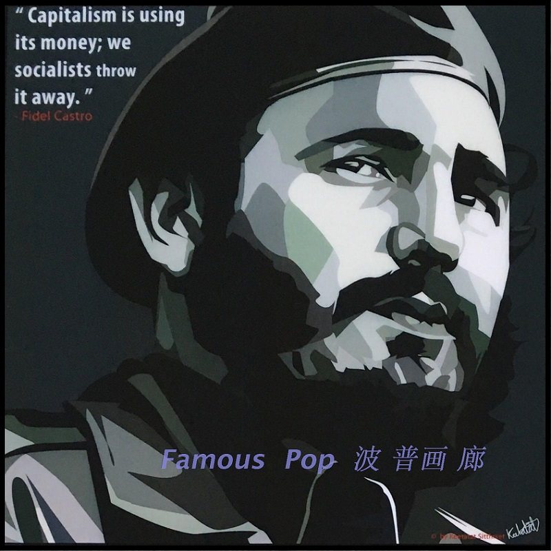 格瓦拉cheguevara菲德德尔卡斯特罗fidelcastro革命家政治家现代装饰