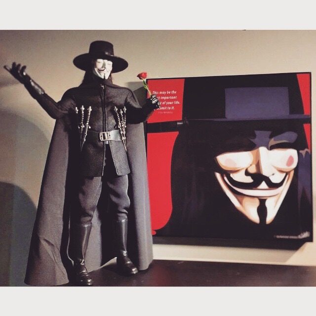 泰国keetatat正版famouspop波普艺术装饰挂画v字仇杀队v字现代装饰画