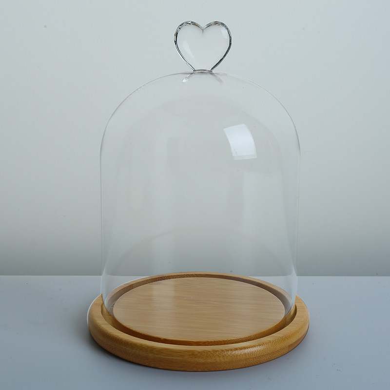 永生花玻璃透明diy防尘展示干花保鲜鲜花罩子摆件