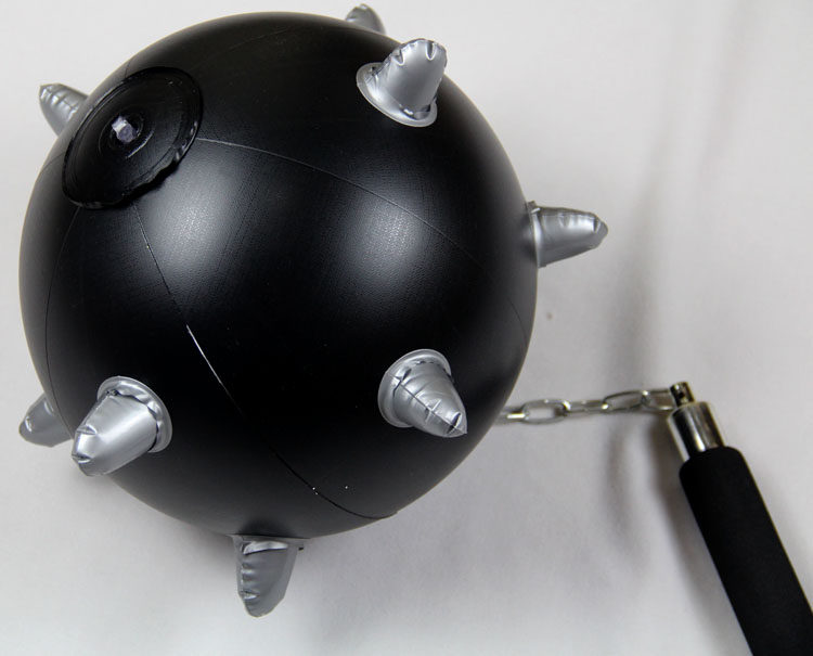 节目活动道具/硬柄狼牙球/充气链条流星锤舞台道具 充气流星锤