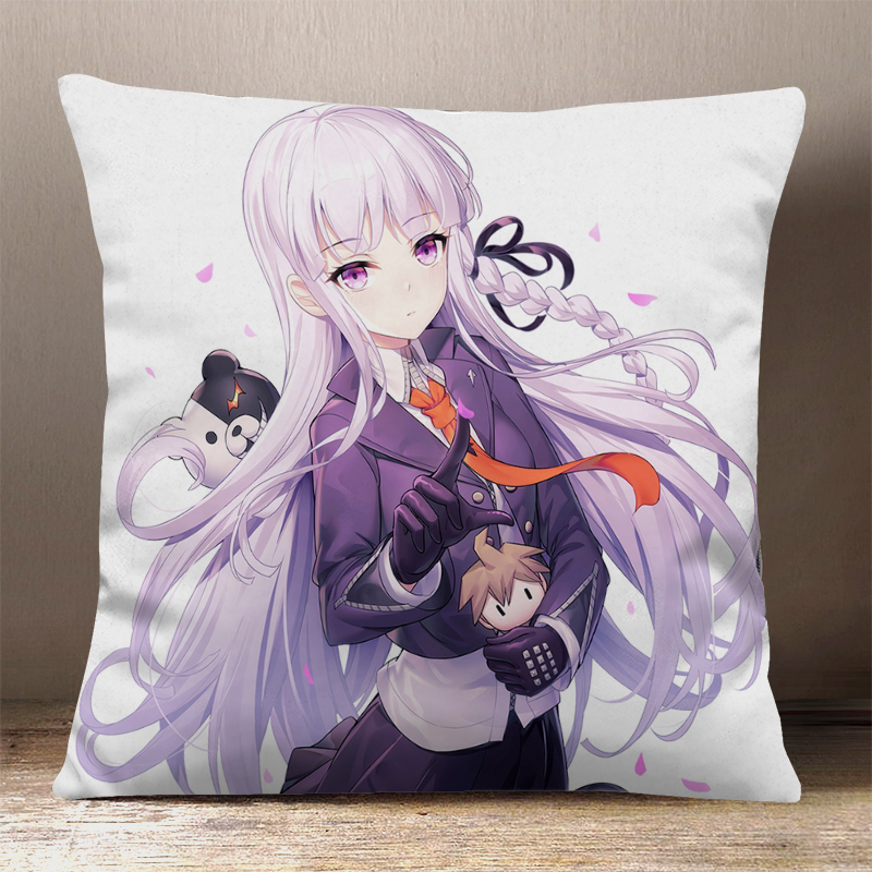 弹丸论破周边七海千秋江之岛盾子塞蕾丝缇雅黑白熊动漫定制方抱枕