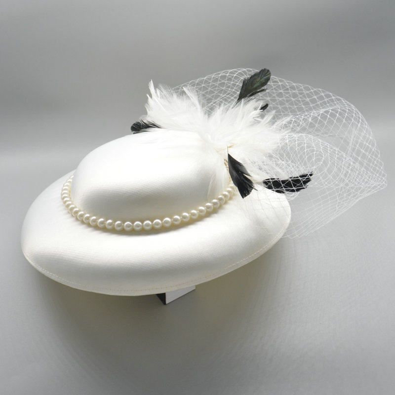 礼帽晚宴欧式复古宫廷名媛头饰晚礼服帽子英伦帽子