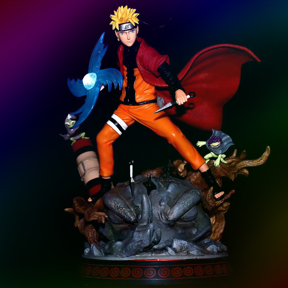 火影忍者手办gk蛤蟆仙人模式旋涡螺旋丸燃风鸣人手办