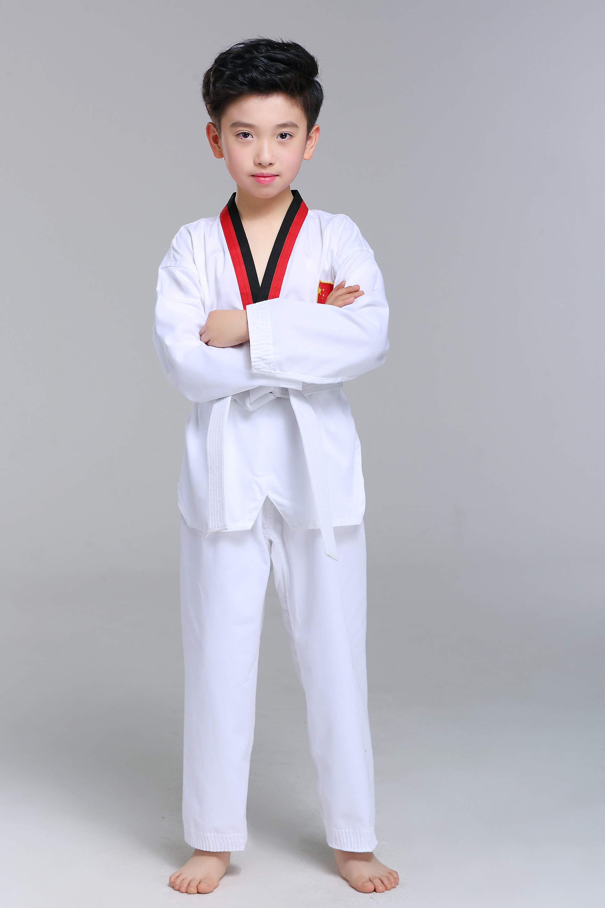 童装少儿武术服装儿童跆拳道柔道衣服男女女童儿童演出服