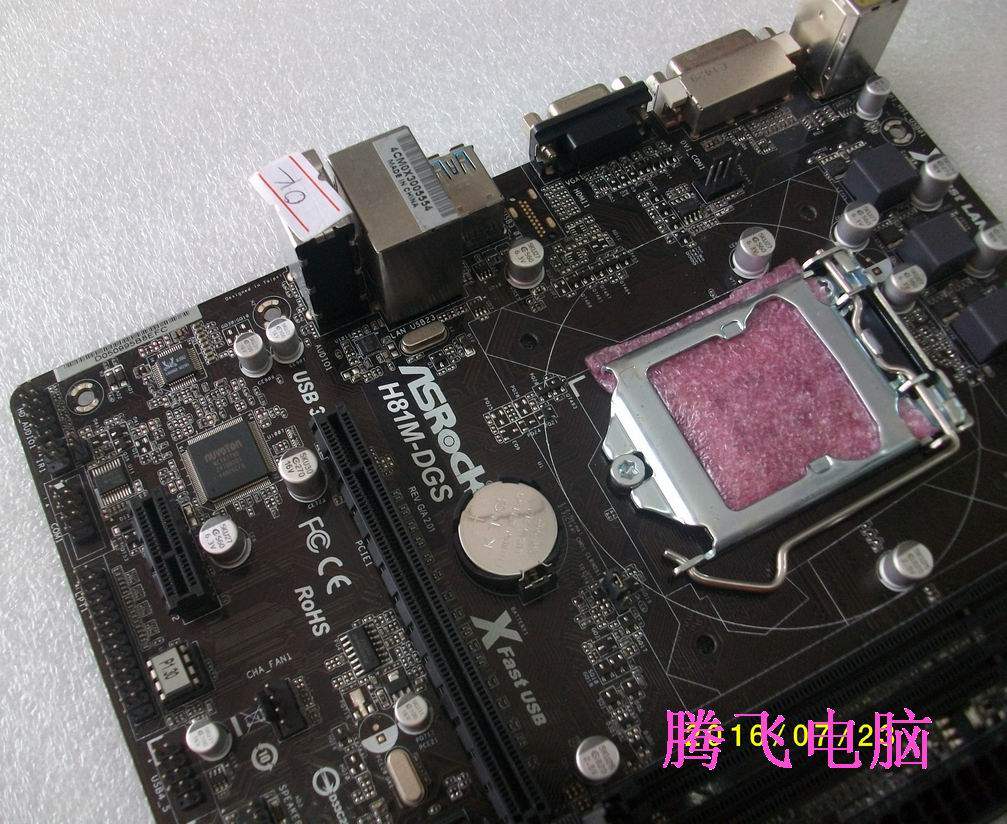华擎科技h81mdgs1150针h81主板sata3usb30支持i34170cpu主板