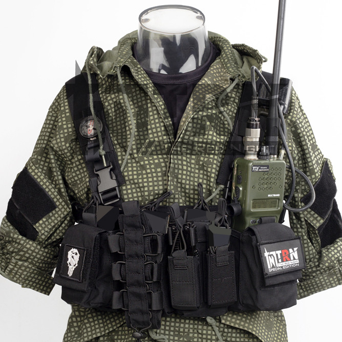战术黑灰工业d3肚兜轻量量化胸挂武装背心战术背心
