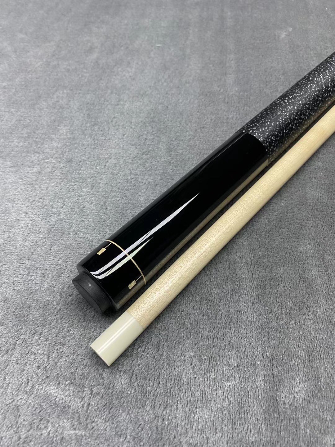 全新台球球杆莫斯考尼素面真黑可接邵氏前节台球杆