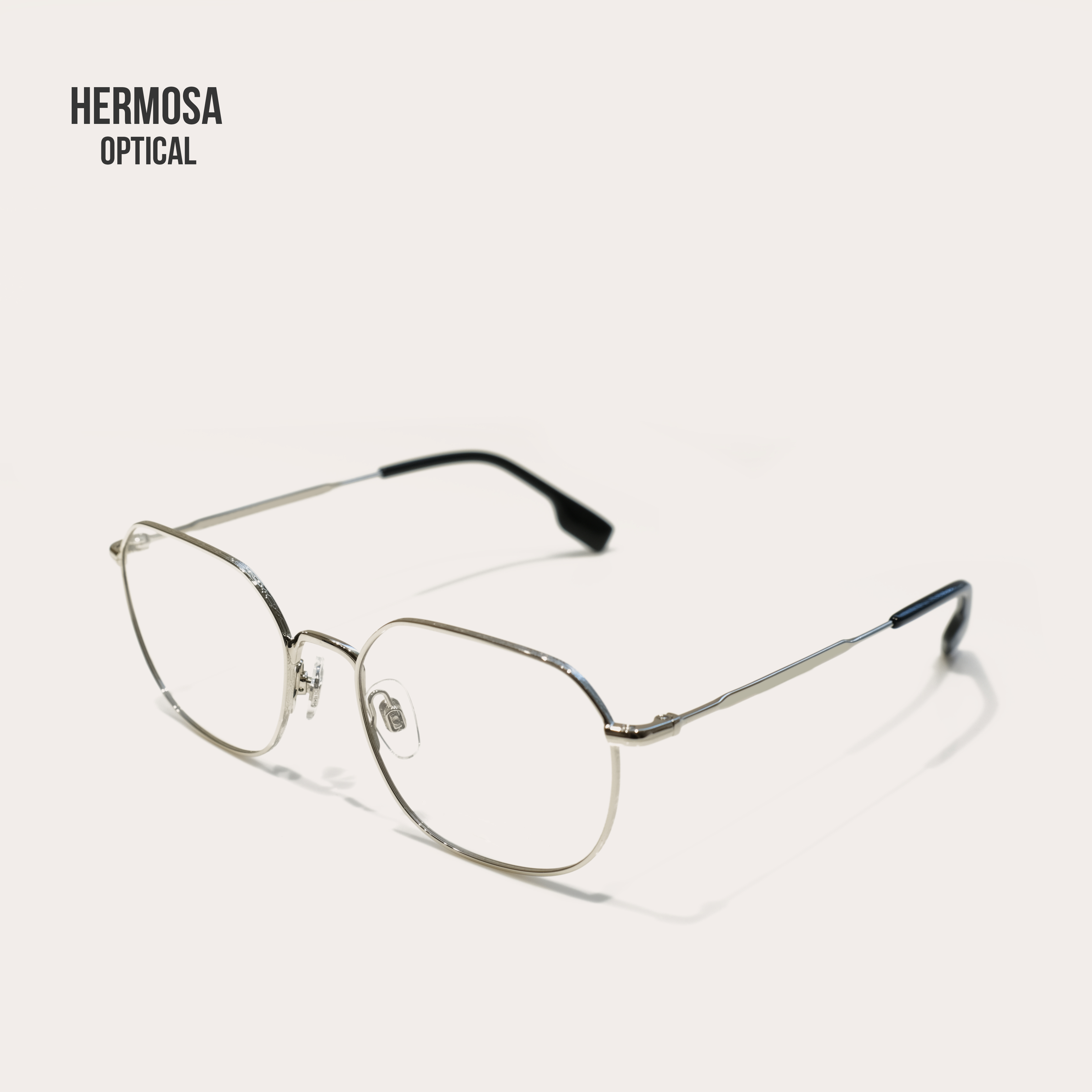 hermosa复古英伦金属眉线多边形近视近视眼眼镜女框眼镜架