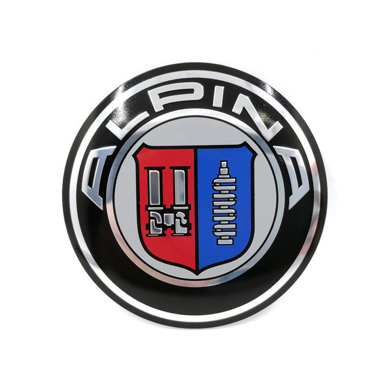 轮毂alpina改装汽车中心标贴装饰56.5mm汽车装饰贴