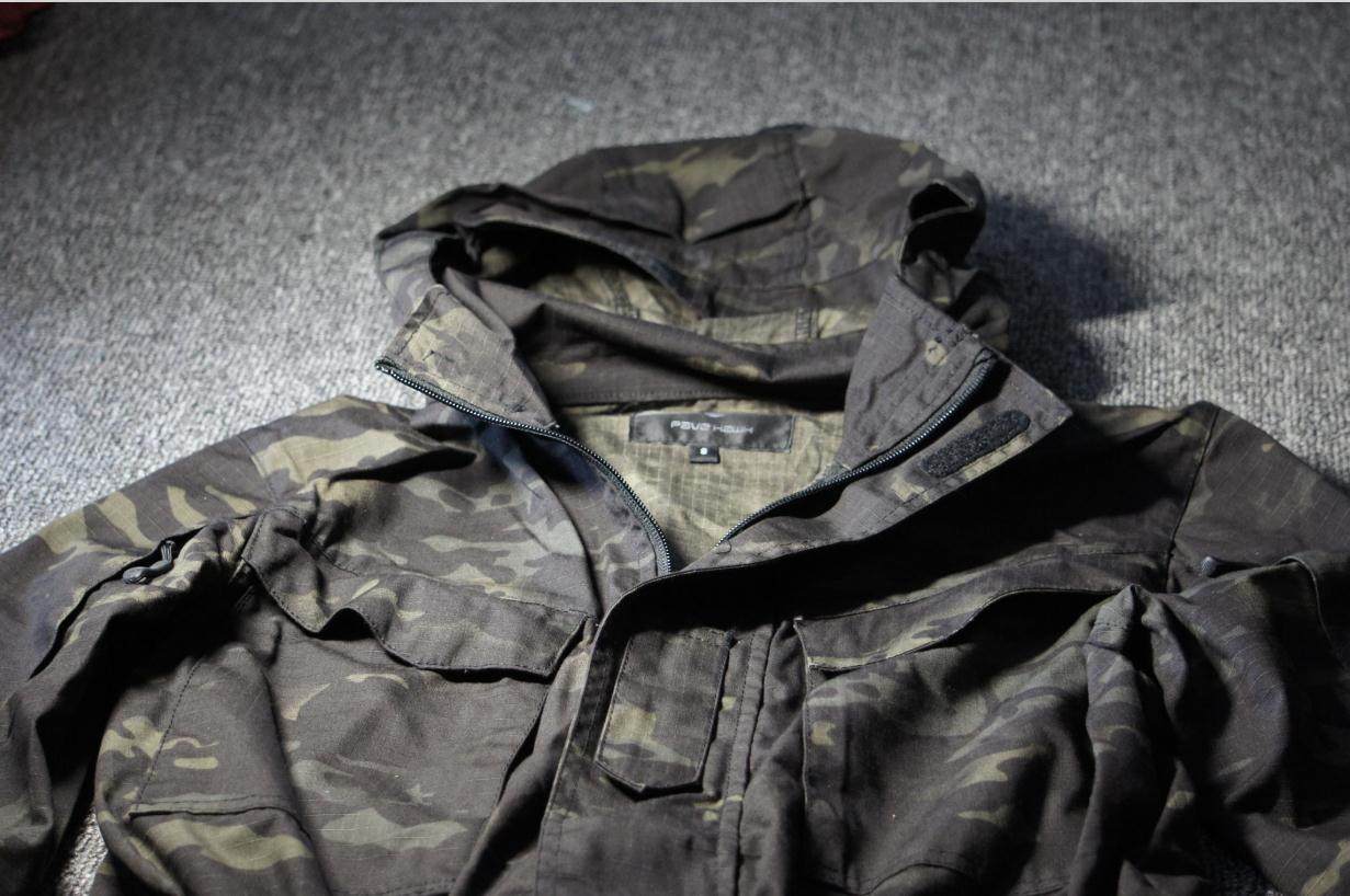 mcbk多地形暗夜迷彩执政官m65英式版型薄外套冲锋衣战术风衣