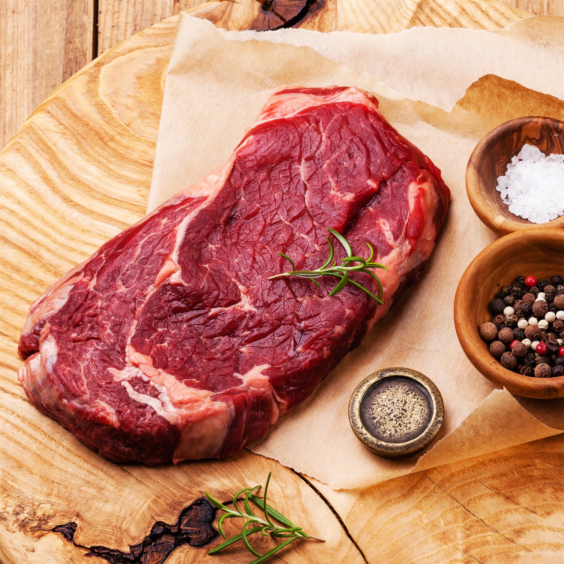 澳洲草饲眼肉原牛排整条现切2斤真空独立包装牛排