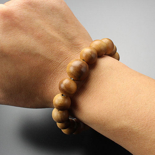 日本京都印度白檀佛珠手串檀木手链男女女用佛珠