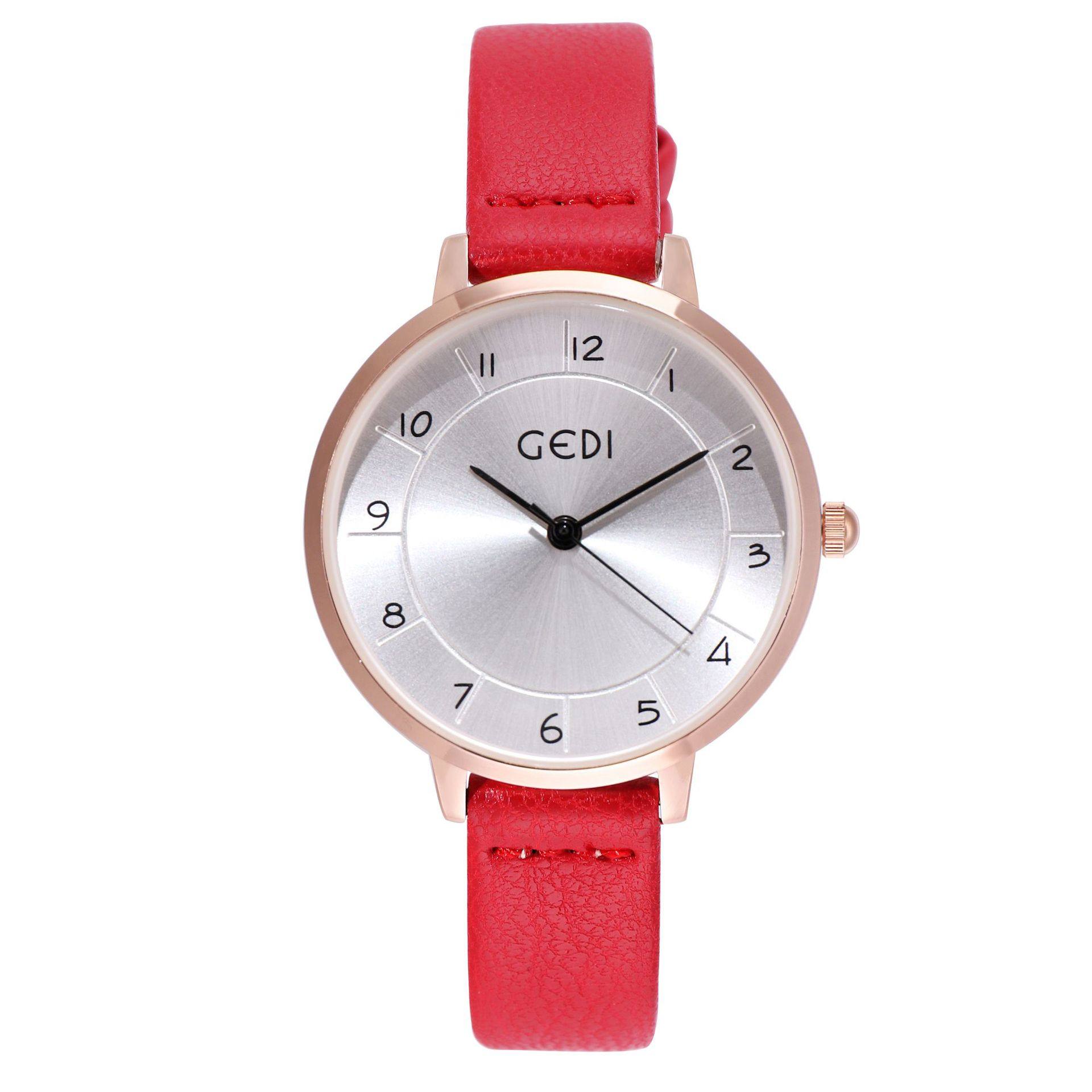 手表歌迪gedi潮流皮带学生简约时尚手腕腕表国产腕表