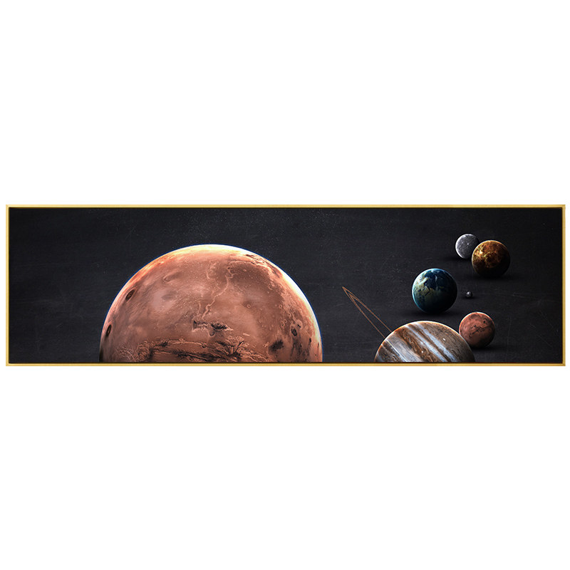 璞图宇宙星空星球装饰画宇航员卧室床头现代装饰画