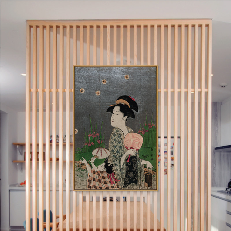 璞图日式挂画美人图日餐厅美容店民宿现代装饰画