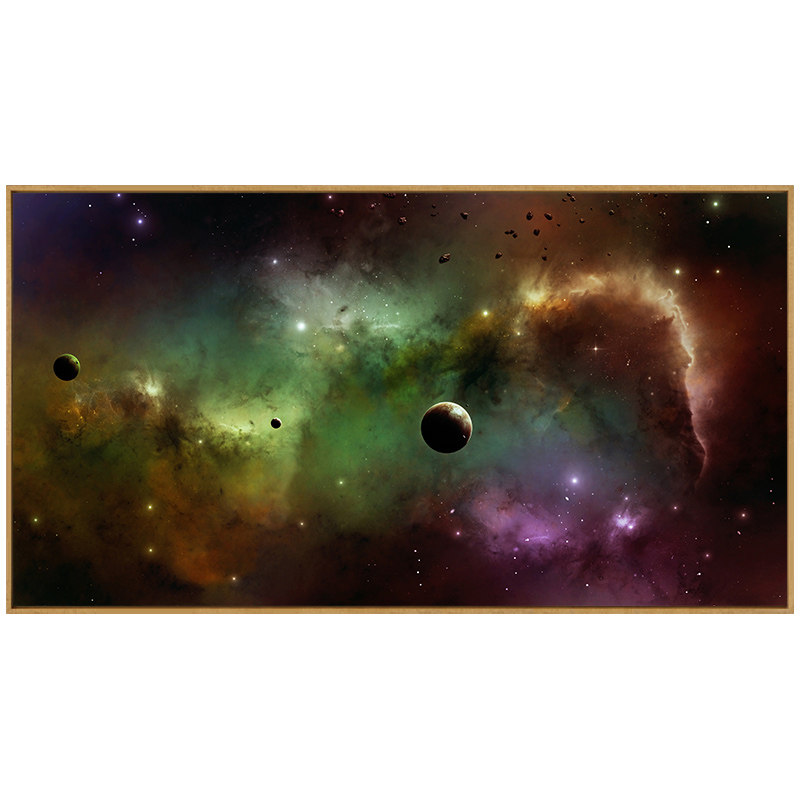 璞图宇宙星空装饰画现代简约北欧风格星系客厅挂画卧室床头壁画