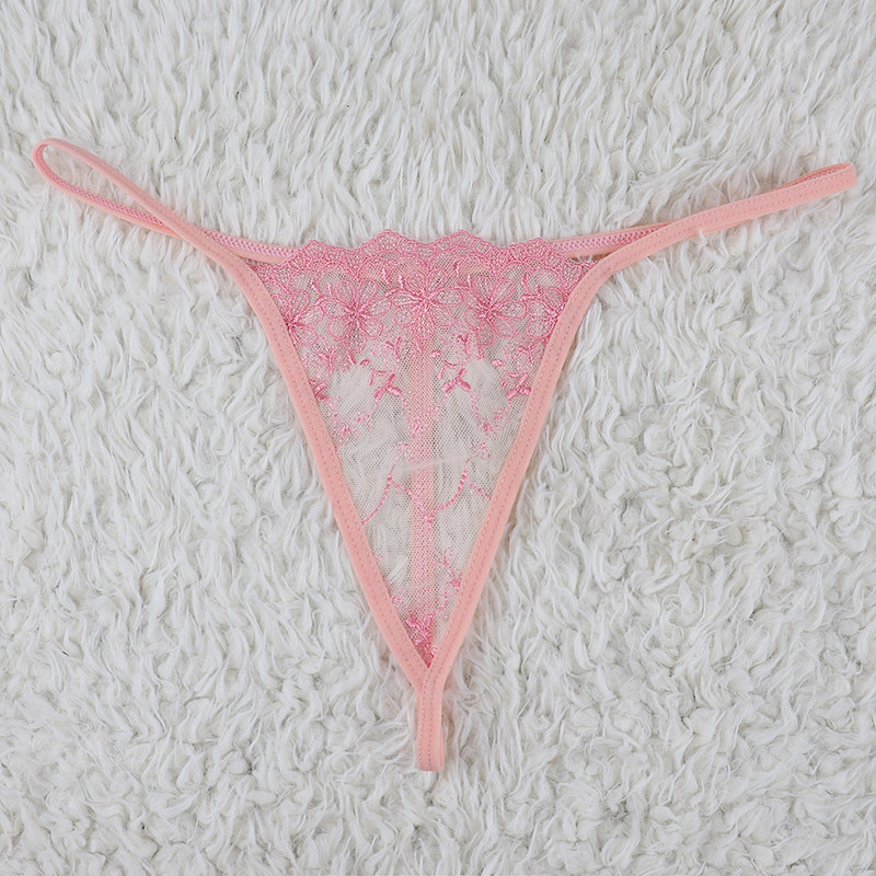 2送1 性感极简丁字裤女透明一根线低腰无痕诱惑少女内裤t裤火辣 - 心