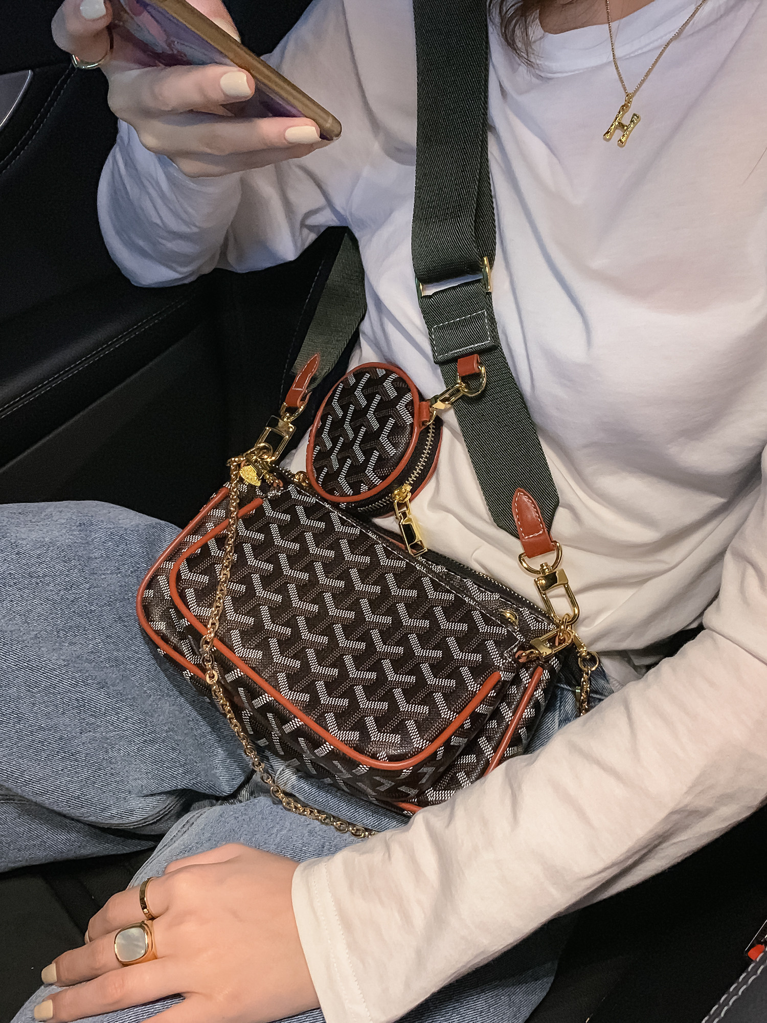 东胜三合一麻将包包包包女女包2022新款单肩手提通用款女包