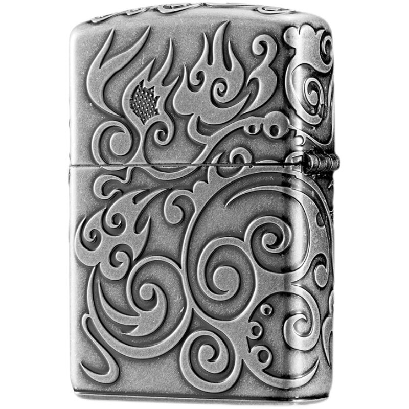 淬火流云zippo打火机正版云古盔甲正品煤油防风zippo