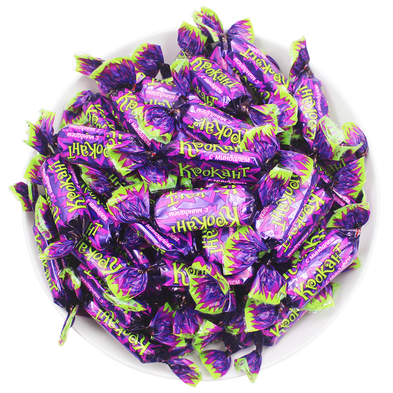 kdv俄罗斯紫皮kpokaht夹心巧克力500g糖果喜糖批发夹心巧克力