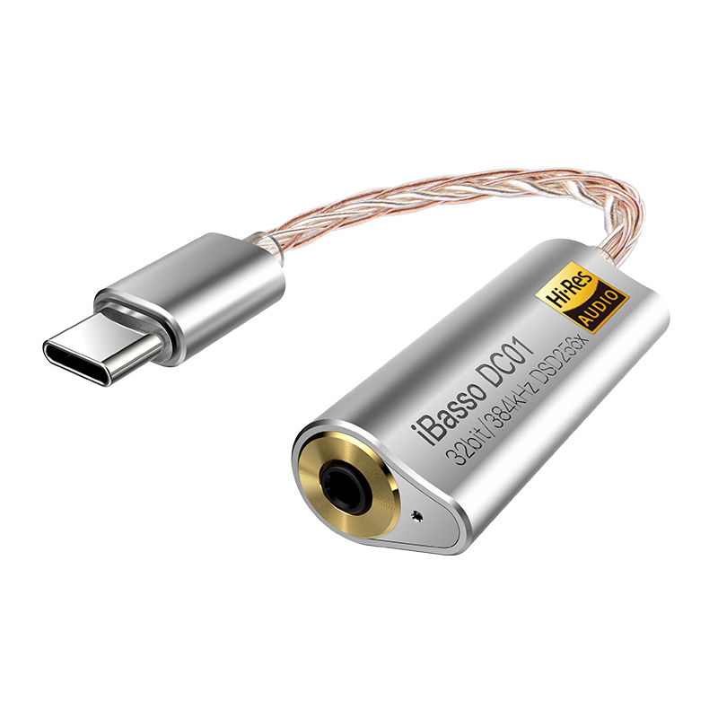 熊猫竹子ibasso艾巴索dc01/02解码耳放type-c转3.5/2.5手机解码线