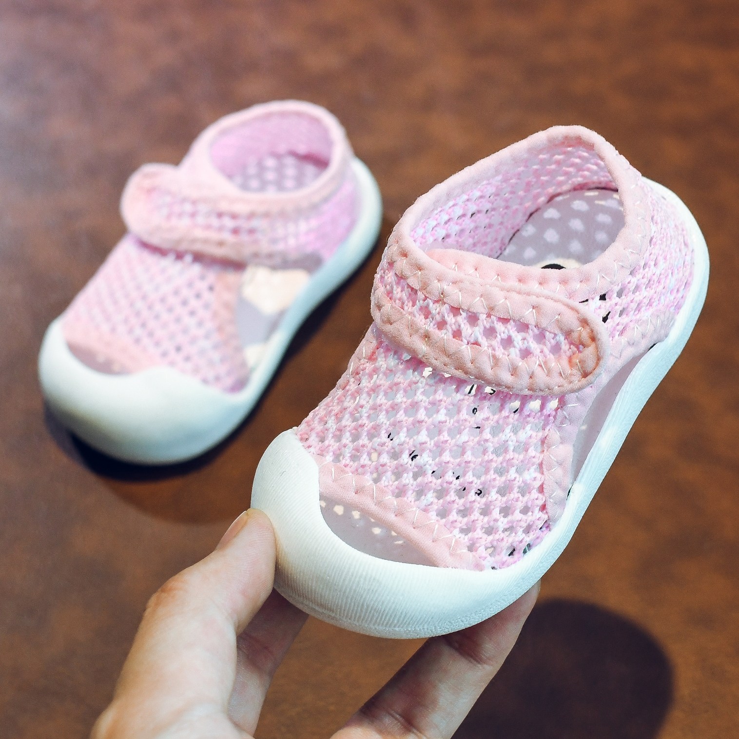 夏款婴儿凉鞋女宝宝学步鞋1-2岁男童包头防踢凉鞋不掉软底婴儿鞋