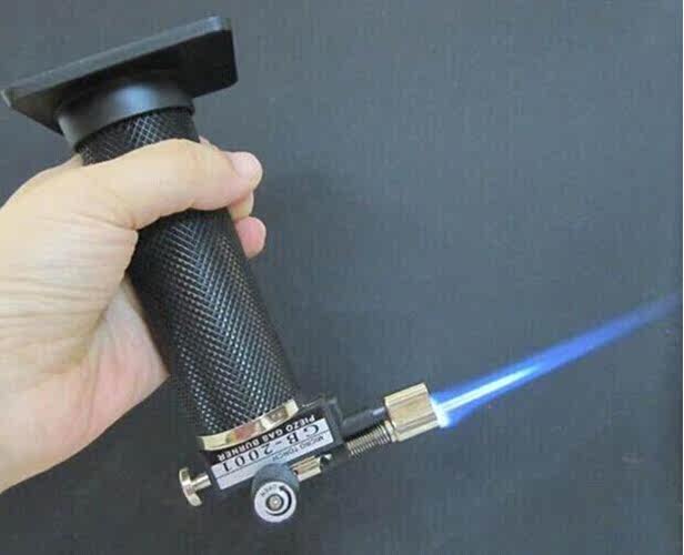 直冲明火火气焊枪木炭点香蜡烛针灸艾叶纯铜充气打火机