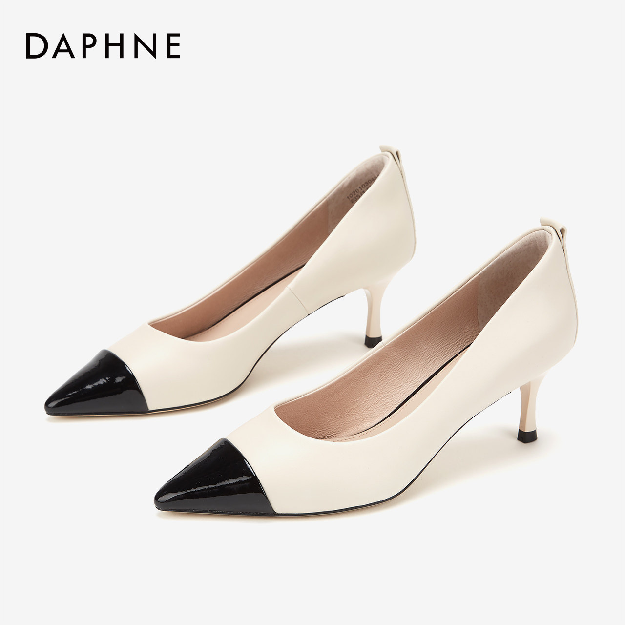 达芙妮官方旗舰女鞋2020新款单鞋细高跟高跟鞋鞋子单鞋