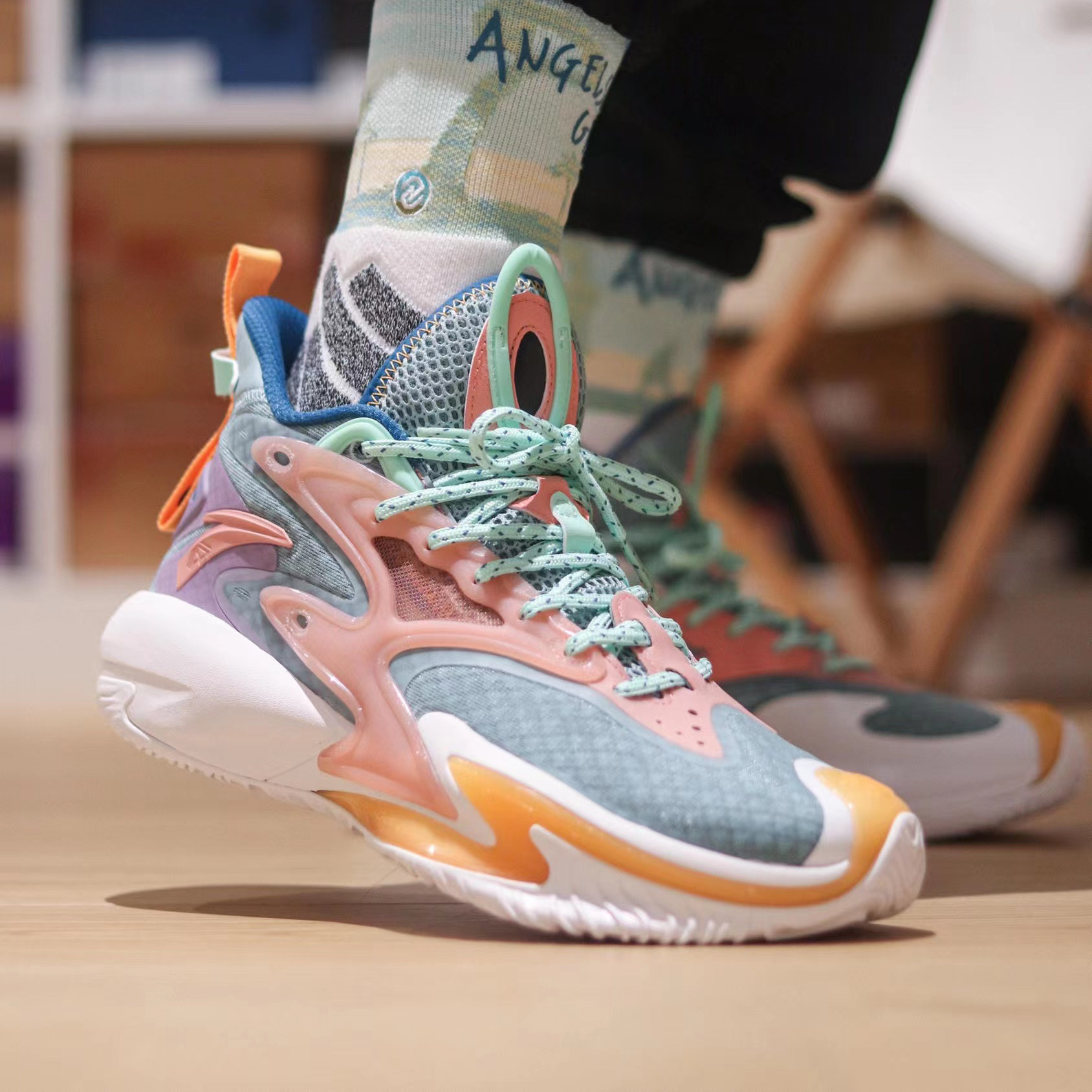 狂潮安踏3pro火影鸣人传承篮球球鞋水泥克星篮球鞋