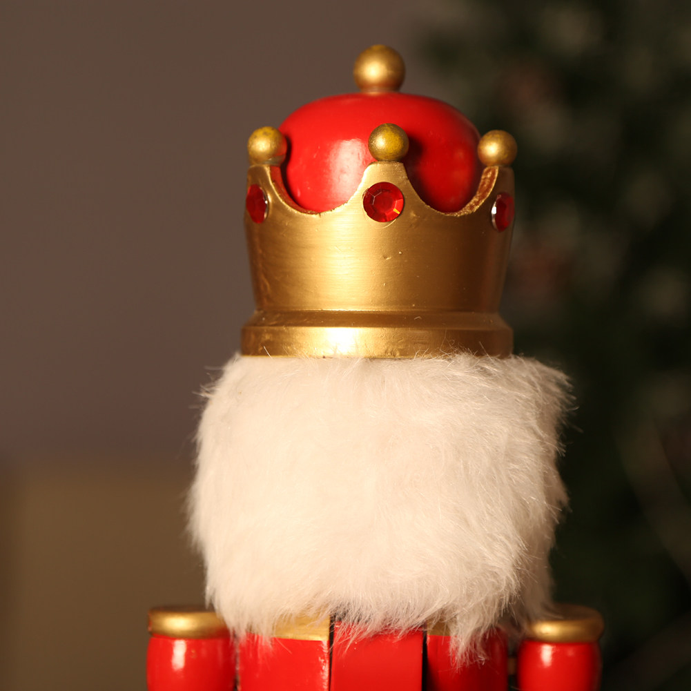 50cm木制国王胡桃夹子christmas圣诞节摆件礼物装饰装饰品圣诞礼品