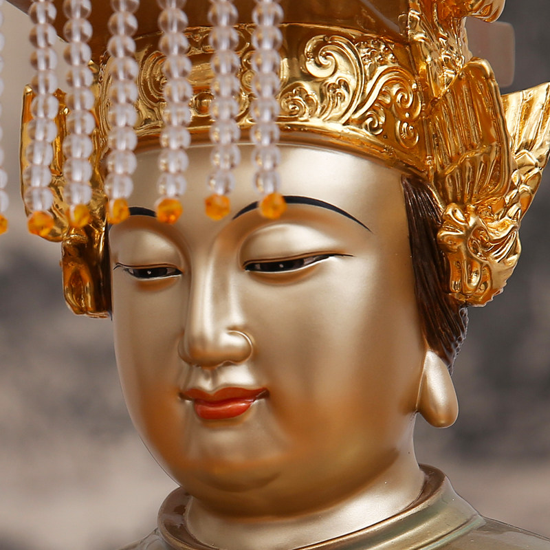 纯铜彩绘妈祖娘娘神像湄洲天上圣母龙母海神摆件