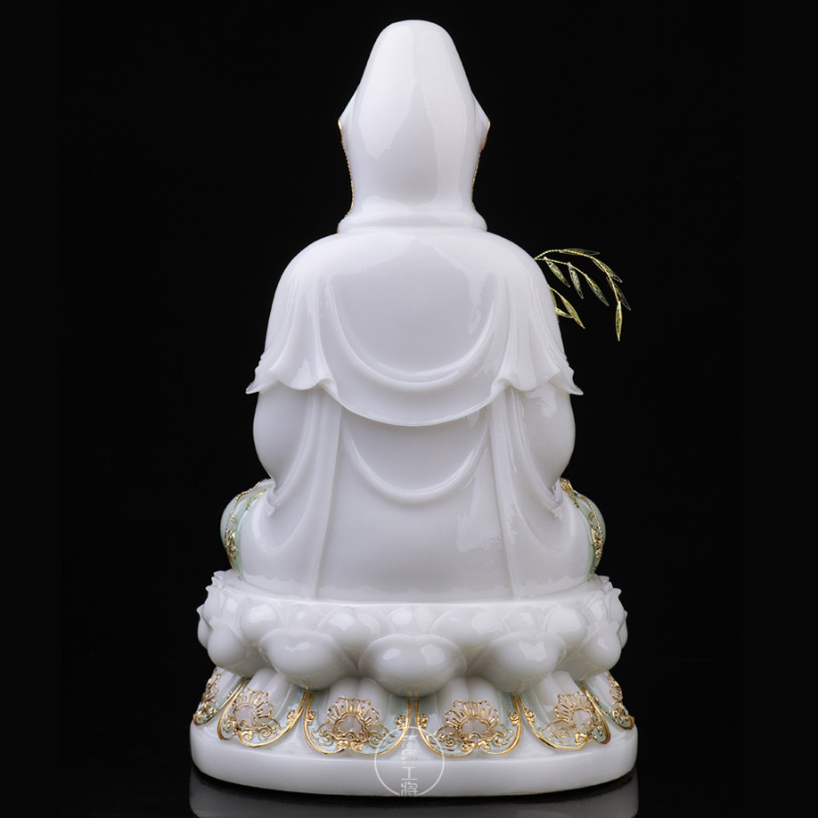 菩萨汉白玉观音佛像观世音人物观音客厅家居娘娘摆件